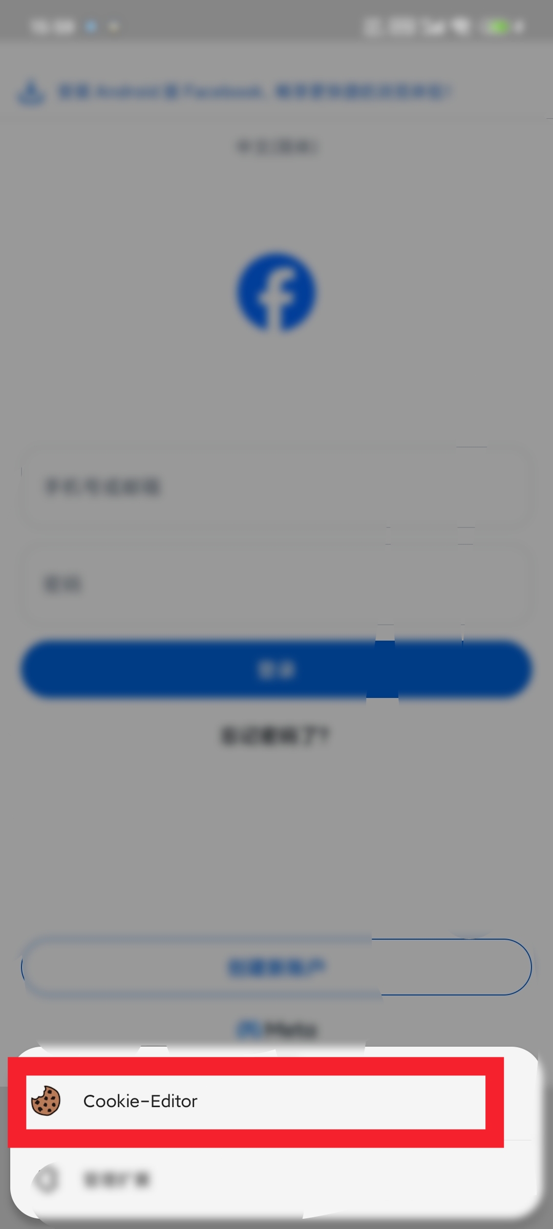 点击Cookie-Editor